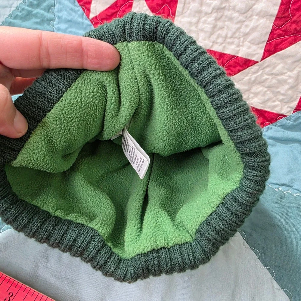 John‎ Deere Toddler Beanie Green Tractor Knit Pom Pom Hat OSFM